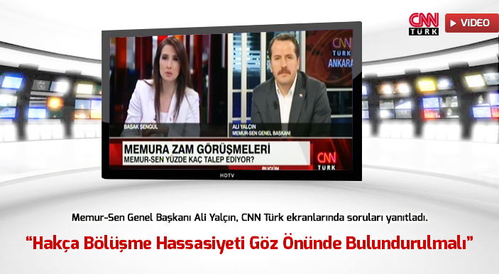 Yalçın: Hakça Bölüşme Hassasiyeti Göz Önünde Bulundurulmalı