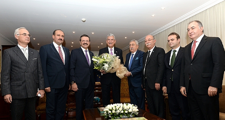Memur-Sen ve AB-KİK Üyesi STK`lar, Bakan Bozkır ve Feyzioğlu`nu Ziyaret Etti