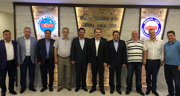 Memur-Sen`den, Birlik Haber-Sen`e Hayırlı Olusun Ziyareti