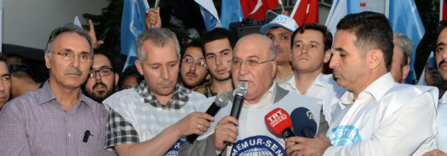 Memur-Sen`den Doğu Türkistan`a Destek Eylemi