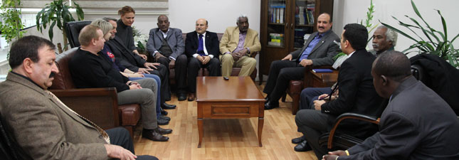 Memur-Sen`i Sudan, Rusya ve Letonya Sendika Temsilcileri Ziyaret Etti
