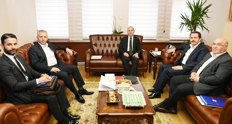 Yalçın, Bakan Soylu ve Maliye Bakanlığı Müsteşarı Baş ile Görüştü